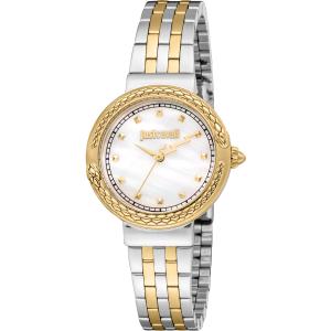 JUST CAVALLI Snake Silver Dial 30mm Two Tone Gold Stainless Bracelet JC1L311M0055 - 47695