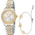 JUST CAVALLI Valentine's Silver Gift Set Dial 30mm Two Tone Gold Stainless Bracelet JC1L315M0085 - 0