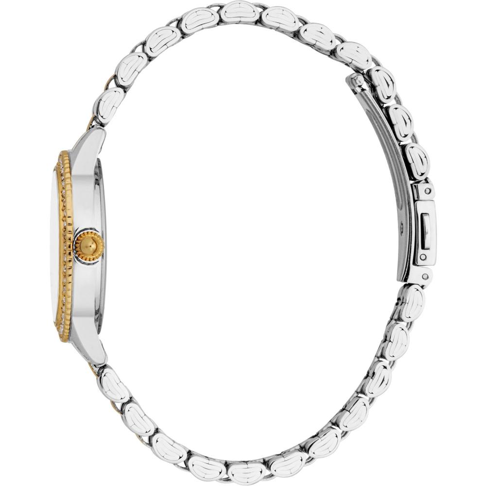 JUST CAVALLI Glam Silver Dial 30mm Two Tone Gold Stainless Steel Bracelet JC1L316M0095