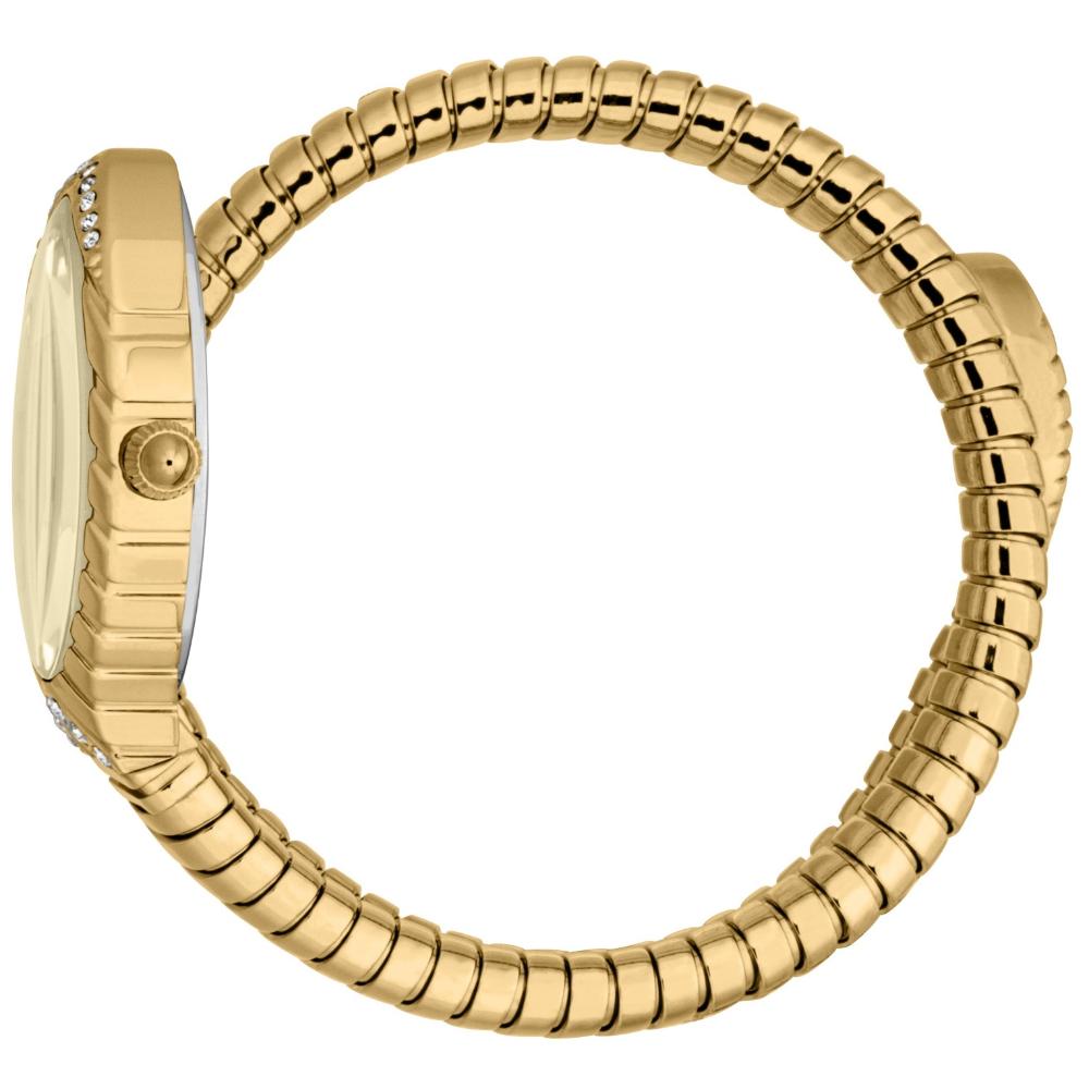 JUST CAVALLI Signature Snake Champagne Dial 23x32mm Gold Stainless Steel Bracelet JC1L322M0025