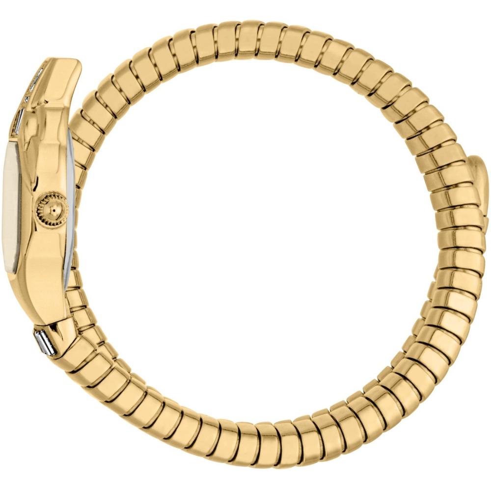 JUST CAVALLI Signature Snake Champagne Dial 20.5x29.5mm Gold Stainless Steel Bracelet JC1L326M0025
