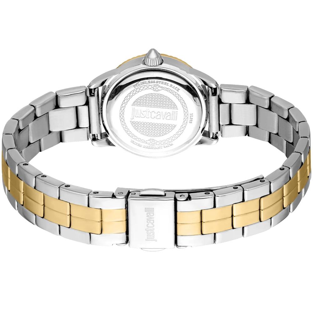 JUST CAVALLI Mini Raffinata Gift Set Green Dial 26mm Two Tone Gold Stainless Steel Bracelet JC1L328M0085