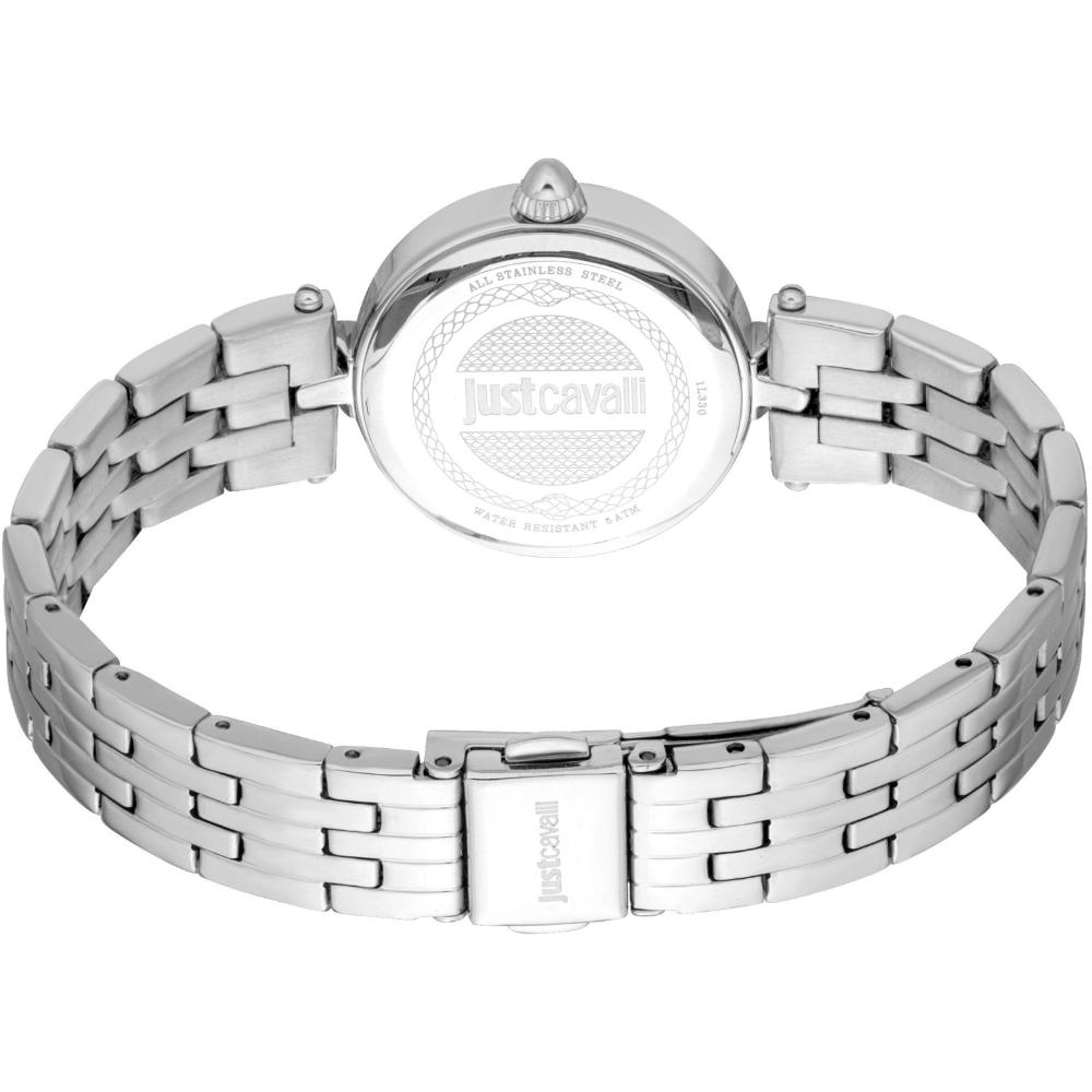 JUST CAVALLI Mini Gift Set Silver Dial 28mm Silver Stainless Steel Bracelet JC1L330M0045