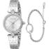 JUST CAVALLI Mini Gift Set Silver Dial 28mm Silver Stainless Steel Bracelet JC1L330M0045 - 0