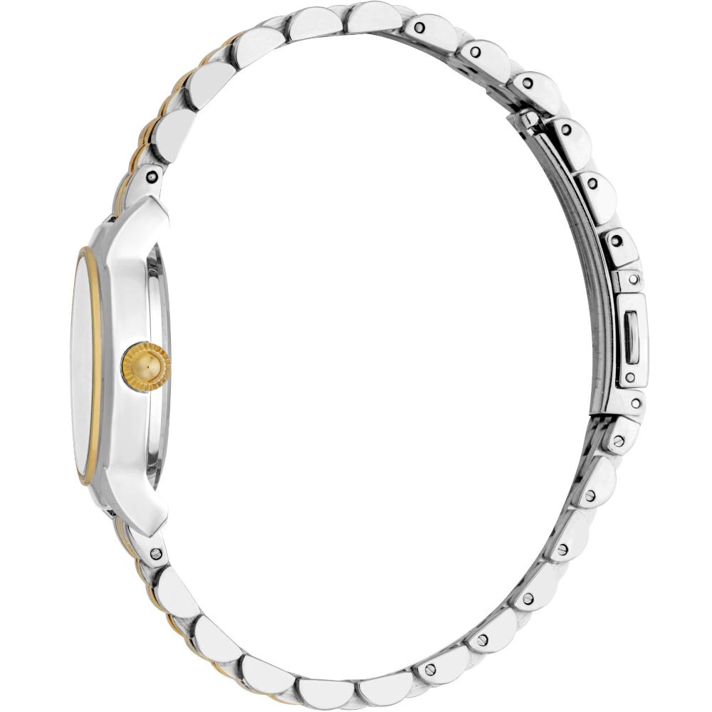 JUST CAVALLI Animalier Silver Dial 30mm Two Tone Gold Stainless Steel Bracelet JC1L333M0055