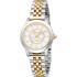 JUST CAVALLI Animalier Silver Dial 30mm Two Tone Gold Stainless Steel Bracelet JC1L333M0055 - 0