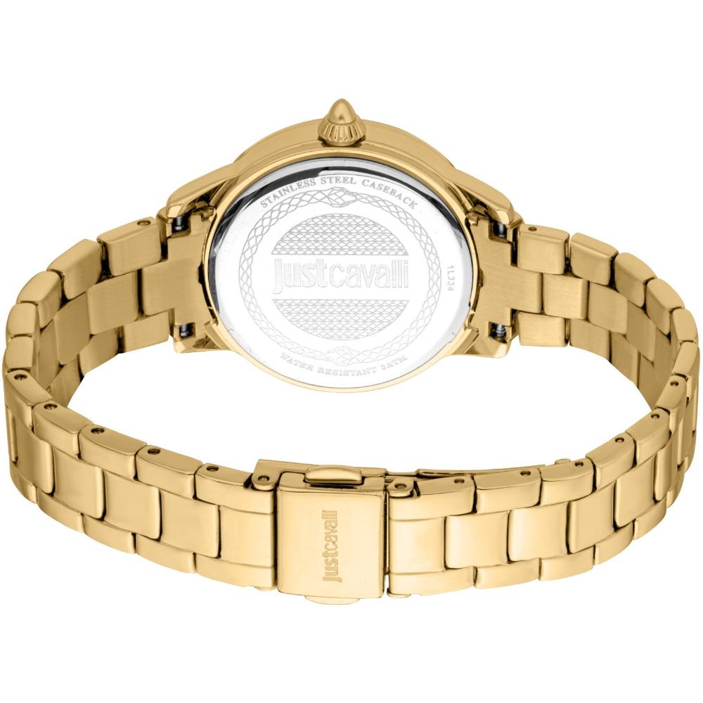 JUST CAVALLI Animalier Gift Set Green Dial 30mm Gold Stainless Steel Bracelet JC1L334M0065