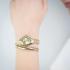 JUST CAVALLI Signature Snake Champagne Dial 22x28mm Gold Stainless Steel Bracelet JC1L356M0025 - 3