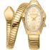 JUST CAVALLI Signature Snake Champagne Dial 22x35mm Gold Stainless Steel Bracelet JC1L357M0025 - 0