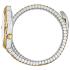 JUST CAVALLI Signature Snake White MOP Dial 22x35mm Two-Tone Gold Stainless Steel Bracelet JC1L357M0055 - 1