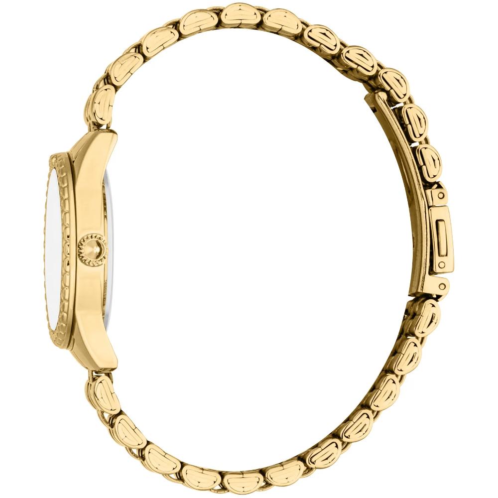 JUST CAVALLI Animalier Sublime Gift Set Silver Dial 30mm Gold Stainless Steel Bracelet JC1L360M0055