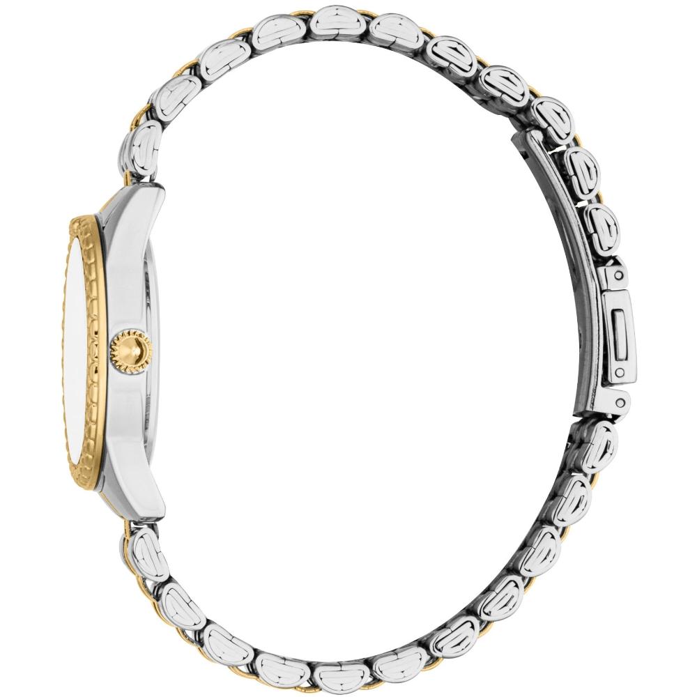 JUST CAVALLI Animalier Sublime Gift Set Silver Dial 30mm Two-Tone Gold Stainless Steel Bracelet JC1L360M0075
