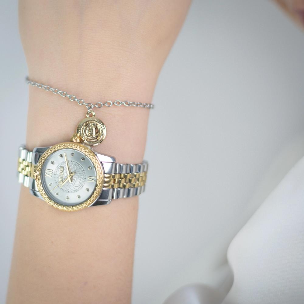JUST CAVALLI Animalier Sublime Gift Set Silver Dial 30mm Two-Tone Gold Stainless Steel Bracelet JC1L360M0075 - 6