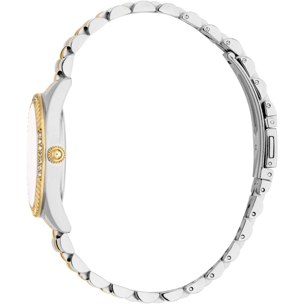 JUST CAVALLI Glam Gift Set  Silver Dial 32mm Two-Tone Gold Stainless Steel Bracelet JC1L361M0075