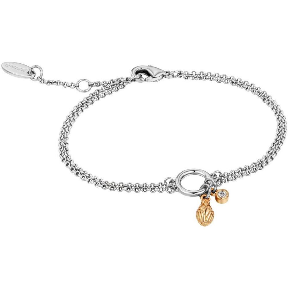 JUST CAVALLI Glam Gift Set  Silver Dial 32mm Two-Tone Gold Stainless Steel Bracelet JC1L361M0075