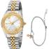 JUST CAVALLI Glam Gift Set  Silver Dial 32mm Two-Tone Gold Stainless Steel Bracelet JC1L361M0075 - 0