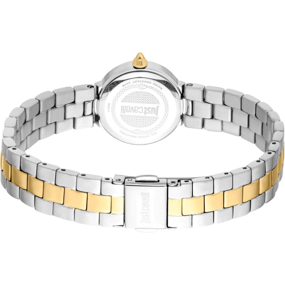 JUST CAVALLI Mini Serenata Silver Dial 23mm Two-Tone Gold Stainless Steel Bracelet JC1L362M0085