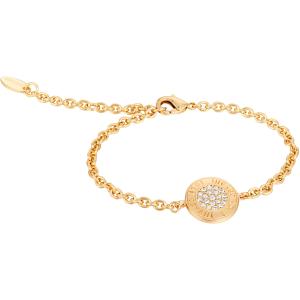 JUST CAVALLI Logo Bracelet Gold Stainless Steel with Cubic Zirconia JCBR01573200 - 50893