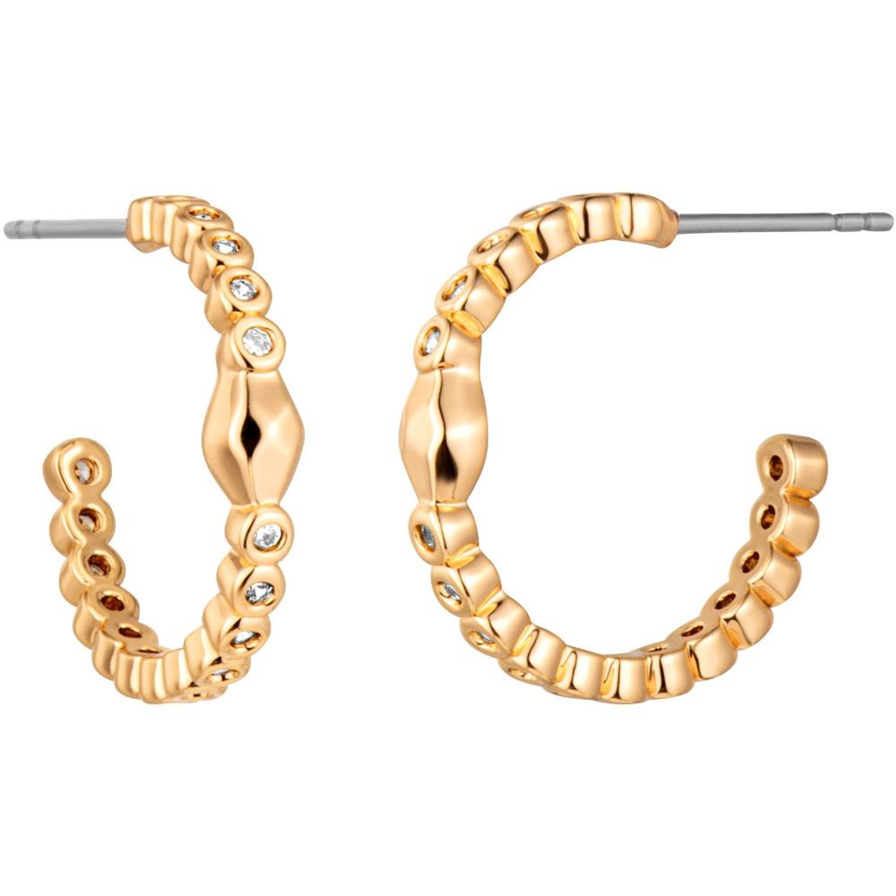 JUST CAVALLI Animalier Earrings Gold Stainless Steel with Cubic Zirconia JCER01893200