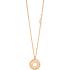 JUST CAVALLI Logo Necklace Gold Stainless Steel with Cubic Zirconia JCNL01973400 - 1