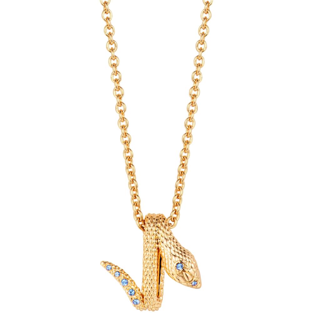 JUST CAVALLI Animalier Necklace Gold Stainless Steel with Cubic Zirconia JCNL02113200