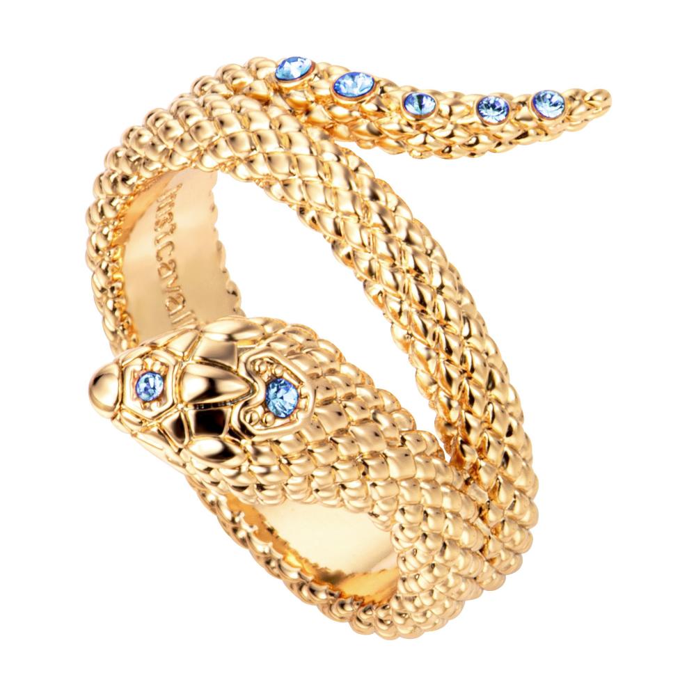 JUST CAVALLI Animalier Ring Gold Stainless Steel With Cubic Zirconia JCRG01403207