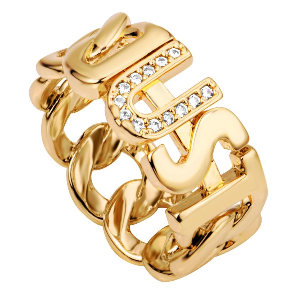 JUST CAVALLI Fashion Ring Gold Stainless Steel With Cubic Zirconia JCRG01413207