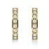 ROSEFIELD Earrings Crystal Hoops Gold Stainless Steel JECHG-J571 - 0