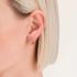 ROSEFIELD Earrings Crystal Loop Hoops from Gold-Plated Stainless Steel JECLG-J1031 - 2