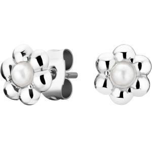 ROSEFIELD Earrings Small Daisies Silver Stainless Steel JEDFS-J671 - 48583