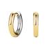 ROSEFIELD Earrings Duotone Hoops Gold Stainless Steel JEDHG-J710 - 0