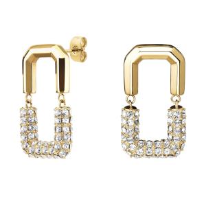 ROSEFIELD Earrings Half Stud Gold-Plated Silver Stainless Steel JEHSG-J903 - 53568