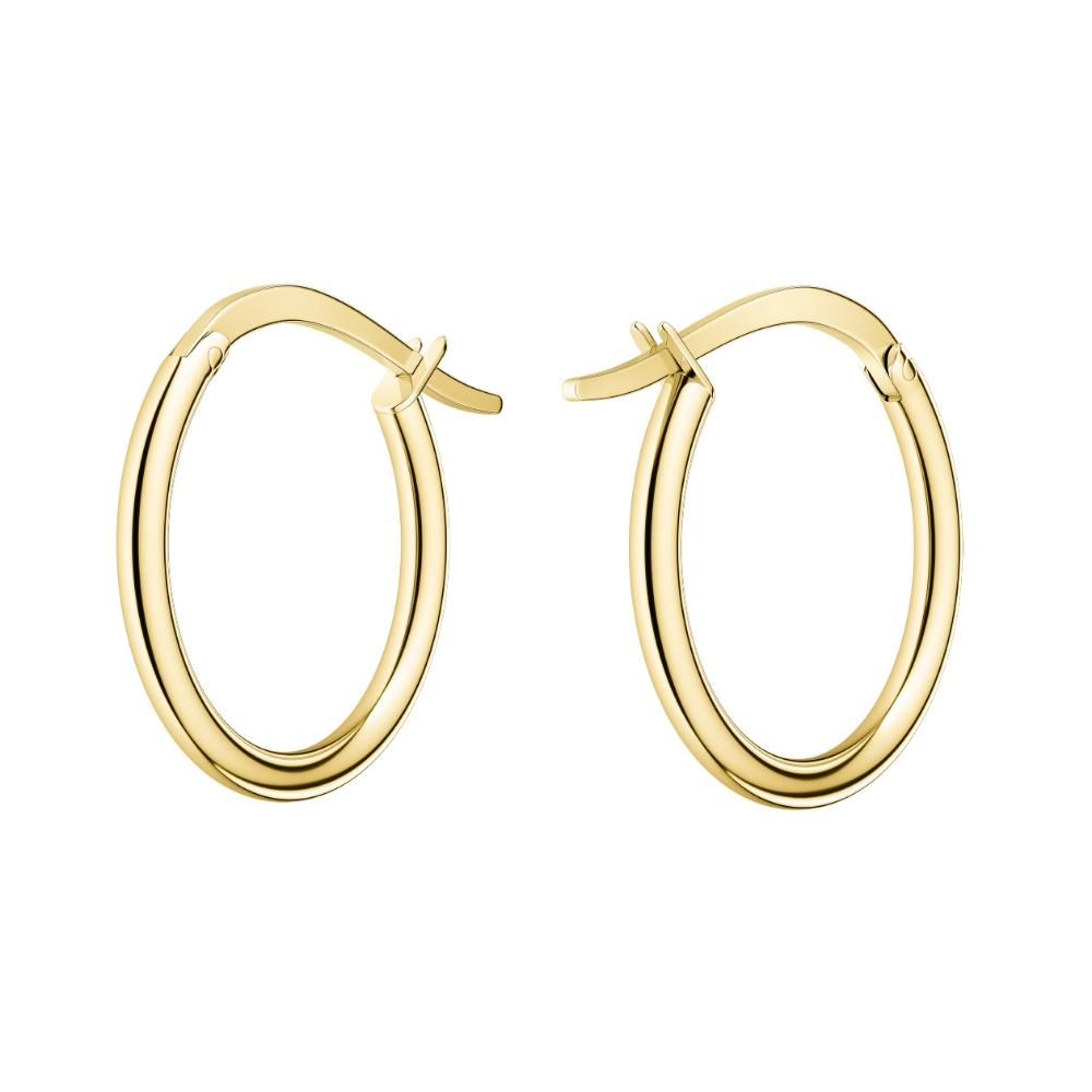 ROSEFIELD Earrings Large Hoops Gold Stainless Steel JELHG-J583