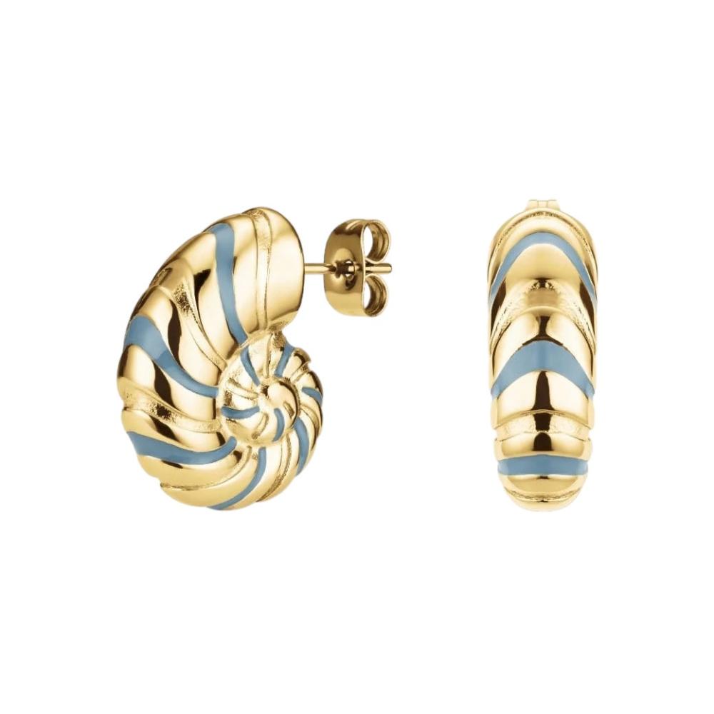 ROSEFIELD Earrings Shells Enamel Gold Stainless Steel JENEG-J821