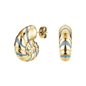 ROSEFIELD Earrings Shells Enamel Gold Stainless Steel JENEG-J821 - 48608