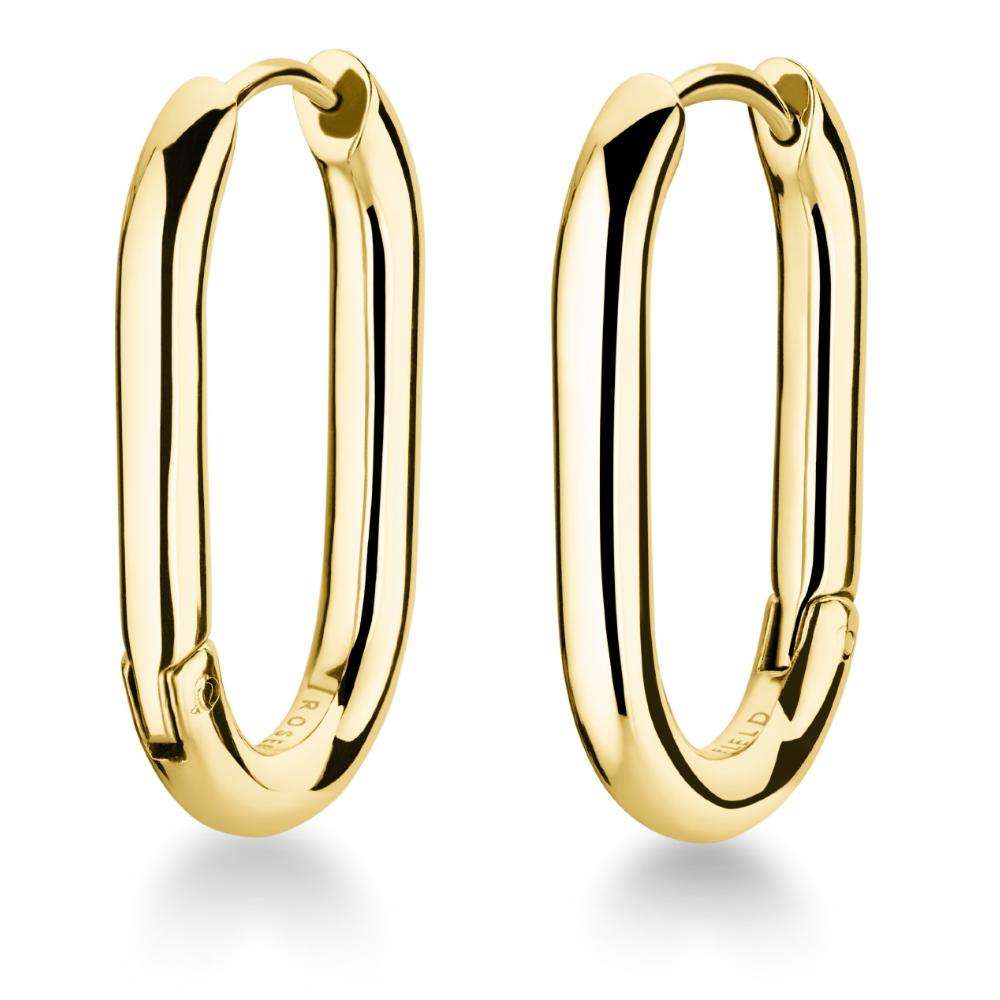 ROSEFIELD Earrings Oval Hoops Gold Stainless Steel JEOLG-J567