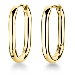 ROSEFIELD Earrings Oval Hoops Gold Stainless Steel JEOLG-J567 - 26694