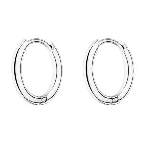 ROSEFIELD Earrings Daily Small Hoops Silver Stainless Steel JESHS-J582 - 53595