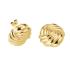 ROSEFIELD Earrings Spiral Studs Gold-Plated Stainless Steel JESSG-J1026 - 1