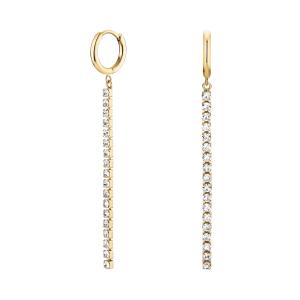 ROSEFIELD Earrings Tennis Gold-Plated Silver Stainless Steel JETCG-J916 - 53586