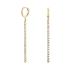 ROSEFIELD Earrings Tennis Gold-Plated Silver Stainless Steel JETCG-J916 - 0