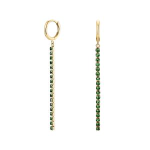 ROSEFIELD Earrings Tennis Gold-Plated Silver Stainless Steel with Zircon Stones JETEG-J920 - 53670