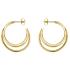 ROSEFIELD Earrings Triple Hoops Gold Stainless Steel JETHG-J573 - 2