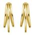 ROSEFIELD Earrings Triple Hoops Gold Stainless Steel JETHG-J573 - 0