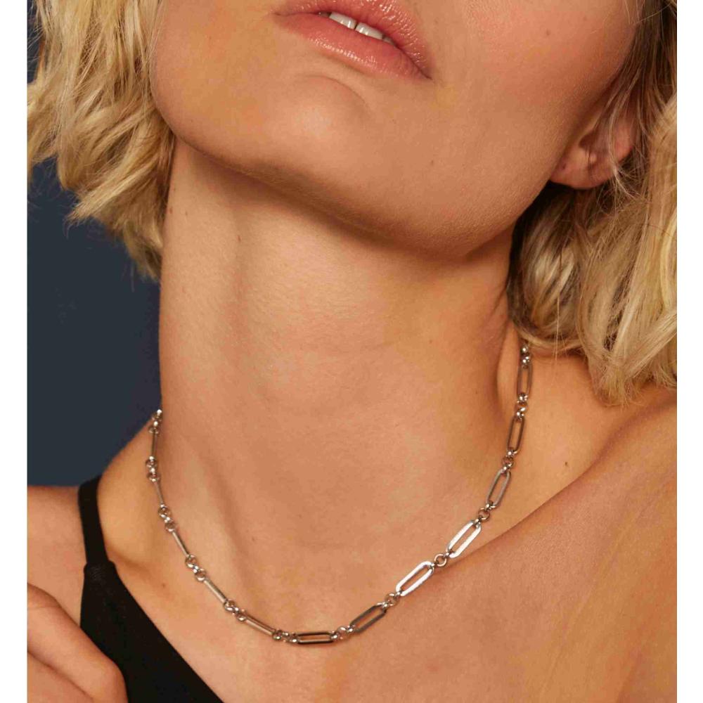 ROSEFIELD Chunky Necklace Gold Stainless Steel JNCMG-J611