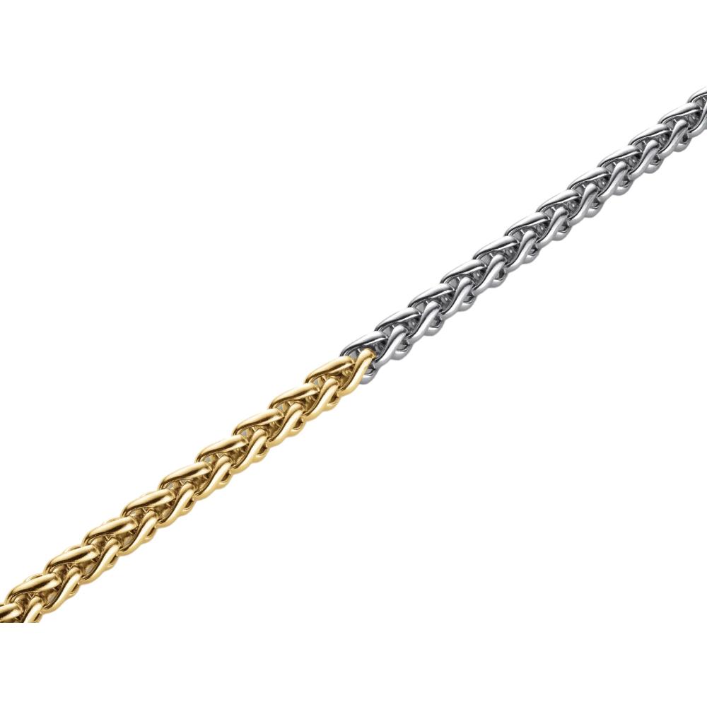 ROSEFIELD Duotone Herringbone Necklace Stainless Steel JNDHG-J703