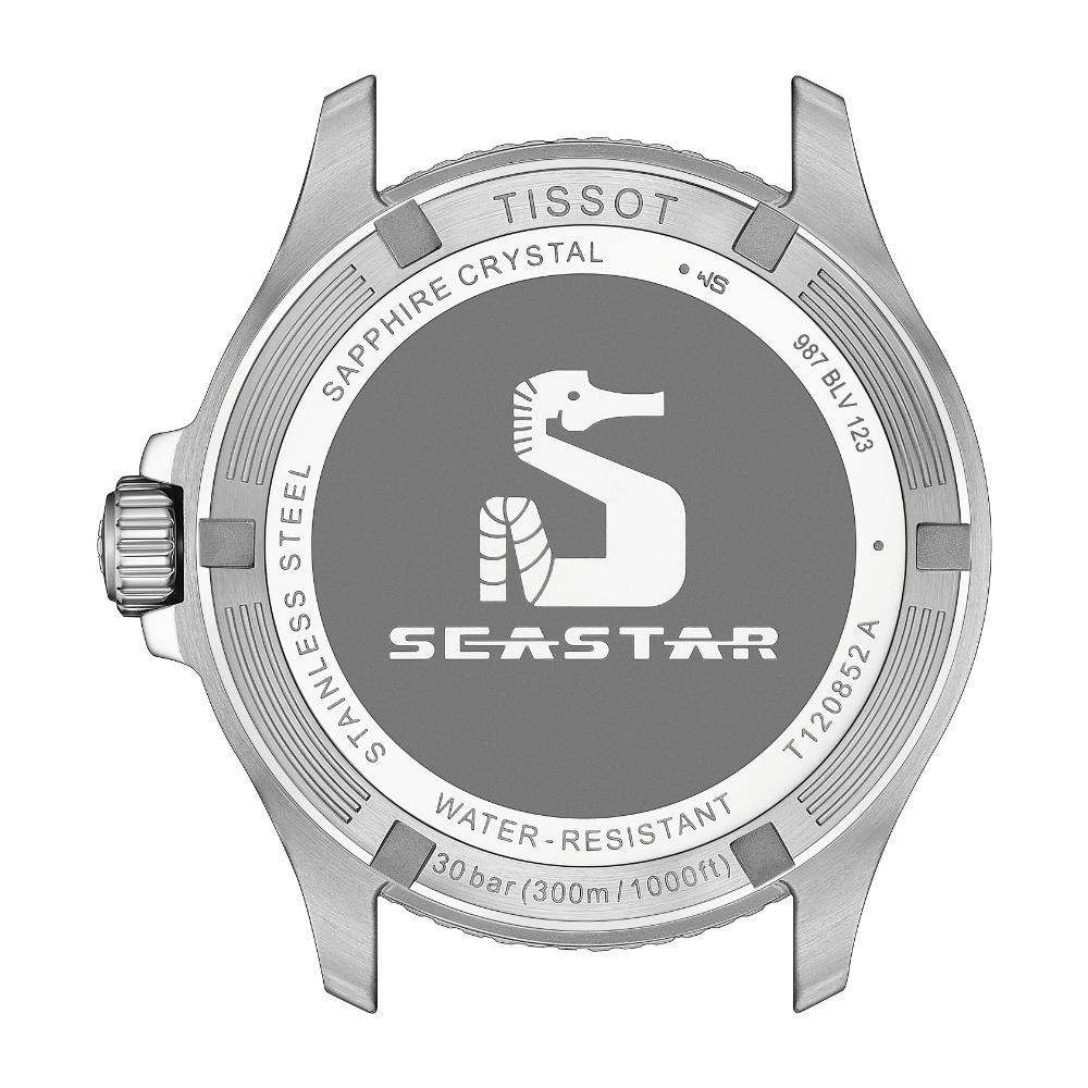 TISSOT Seastar 1000 Quartz GMT Black Dial 40mm Silver Stainless Steel Bracelet T120.852.11.051.00