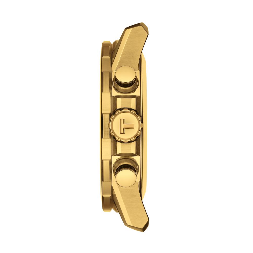 TISSOT Supersport Chronograph Black Dial 45.5mm Gold Stainless Steel Bracelet T125.617.33.051.01