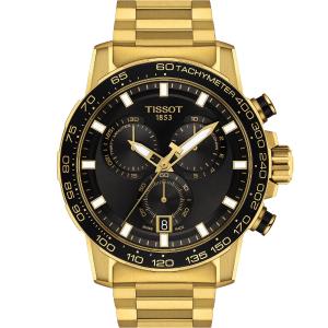TISSOT Supersport Chronograph Black Dial 45.5mm Gold Stainless Steel Bracelet T125.617.33.051.01 - 42954