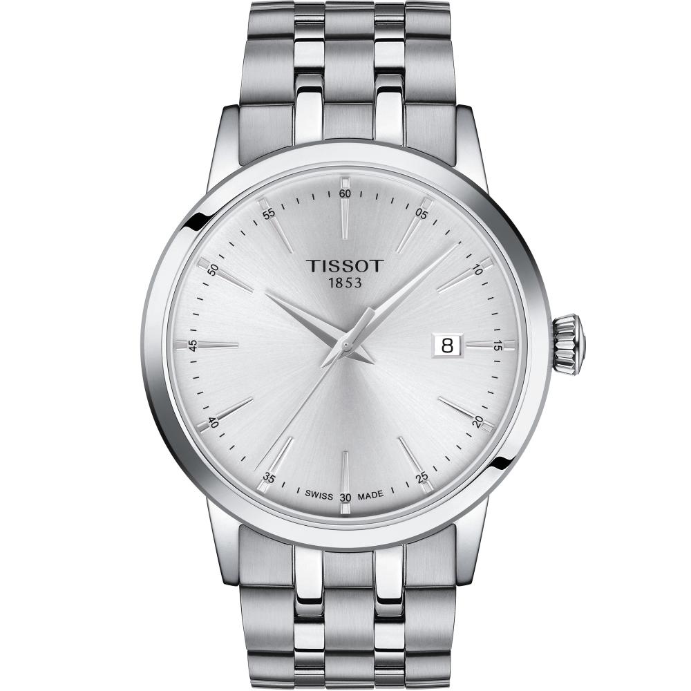 TISSOT Classic Dream Silver Dial 42mm Silver Stainless Steel Bracelet T129.410.11.031.00